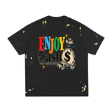 Enjoy Cash Paint Splatter T-Shirt