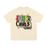 Enjoy Cash Paint Splatter T-Shirt