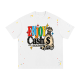 Enjoy Cash Paint Splatter T-Shirt